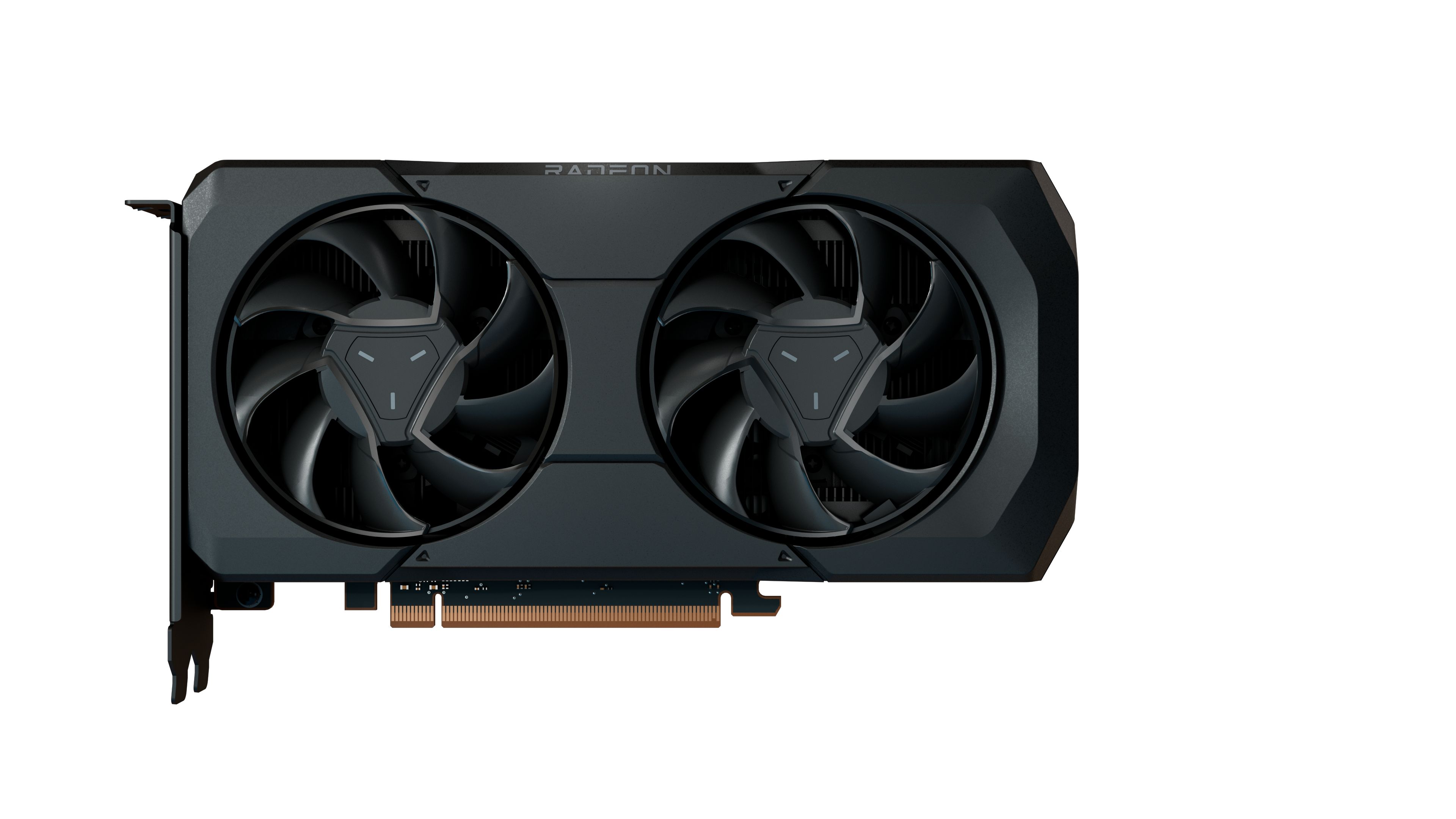 Official AMD Radeon RX 7600 XT reference design; board-partner designs may differ