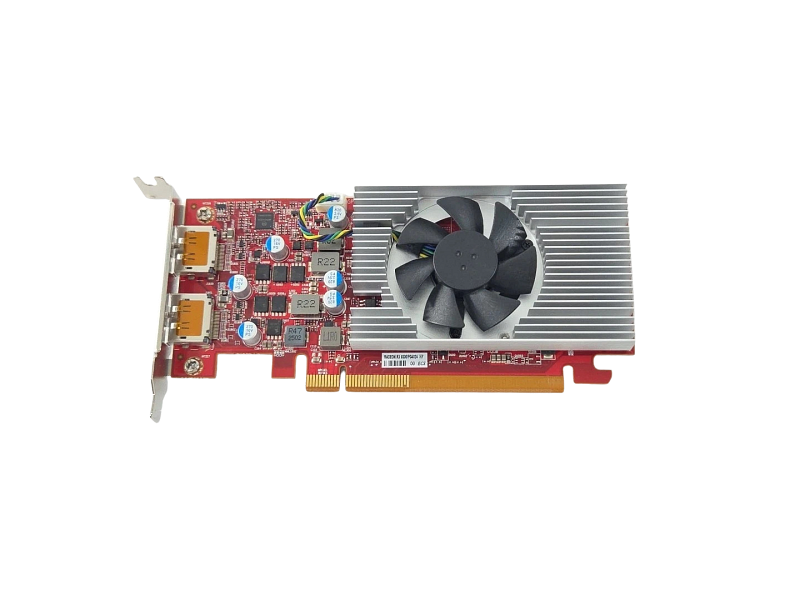 RX 6300 2 GB HP low-profile OEM board; other OEM layouts may differ