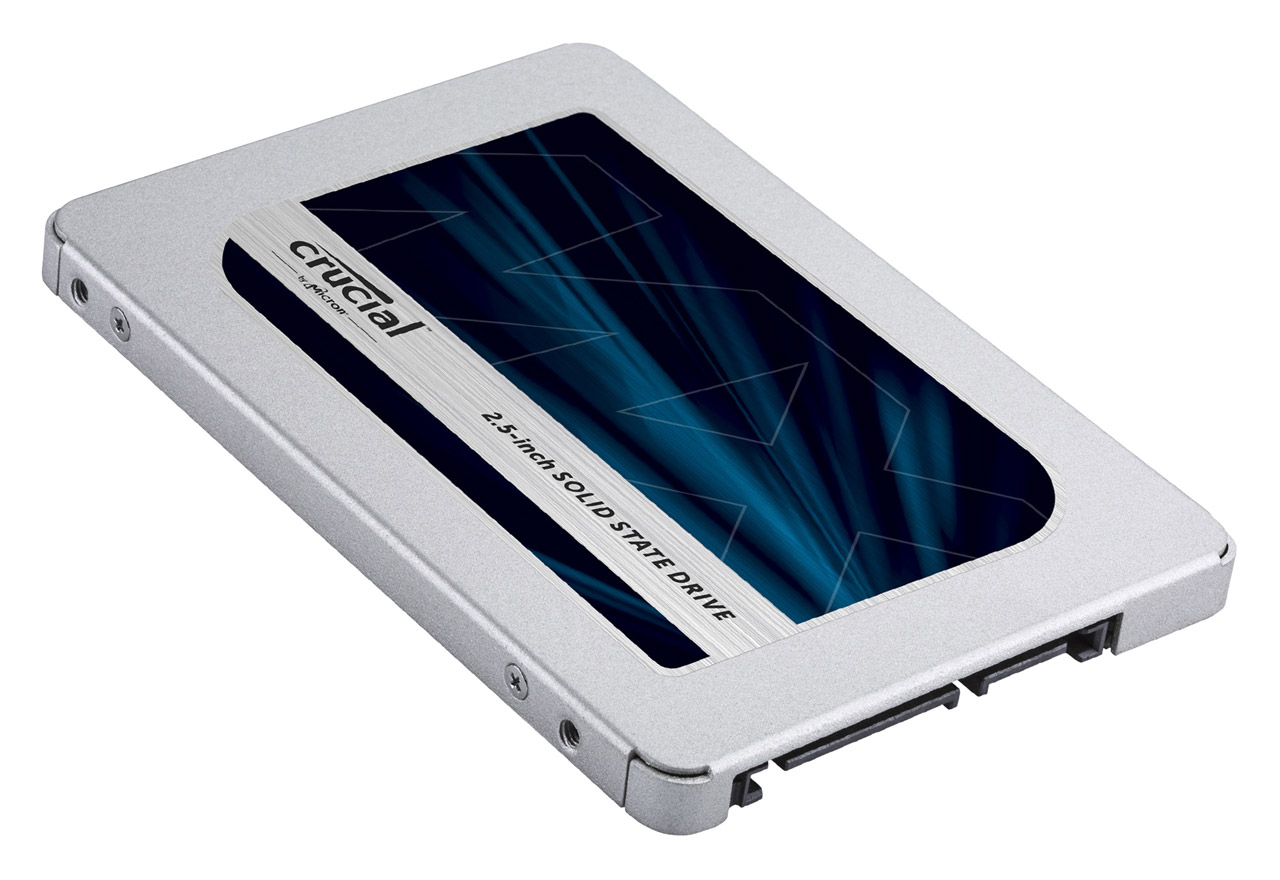 MX500 2.5-inch SATA; capacity-independent front view
